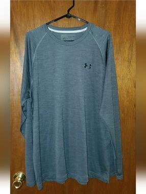 Under Armour Gray Long Sleeve Performance T Shirt Sz Xxl